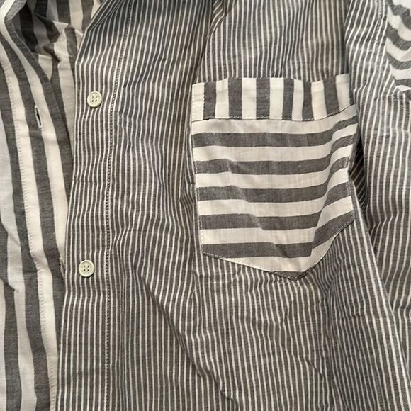 New Solid and Striped Buttondown Large - Picture 2 of 7